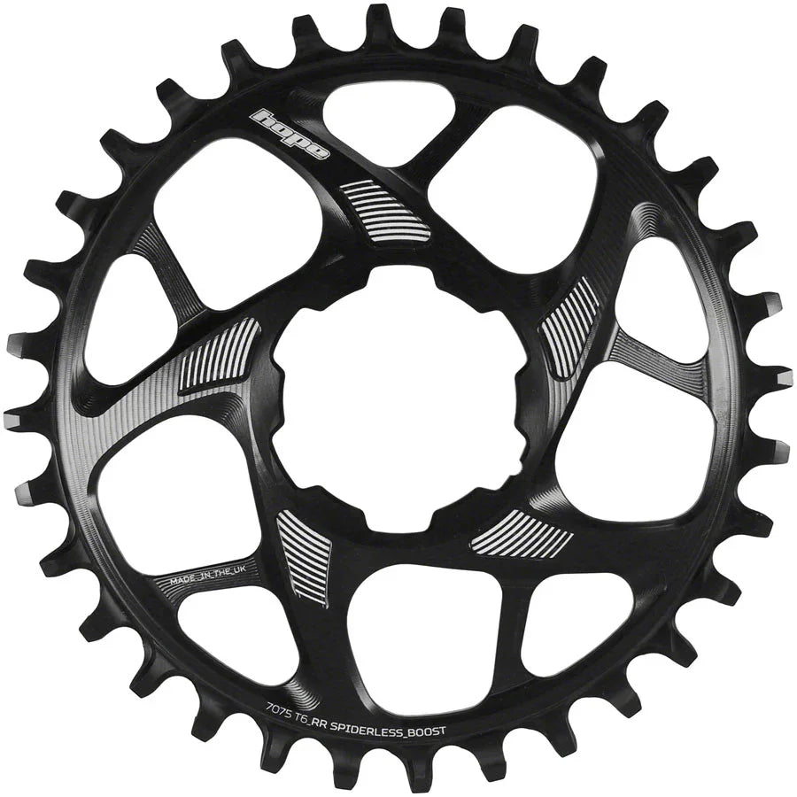 Spiderless Retainer Chainring - 36t Boost Direct Mount R22 Black - Bicycle Warehouse