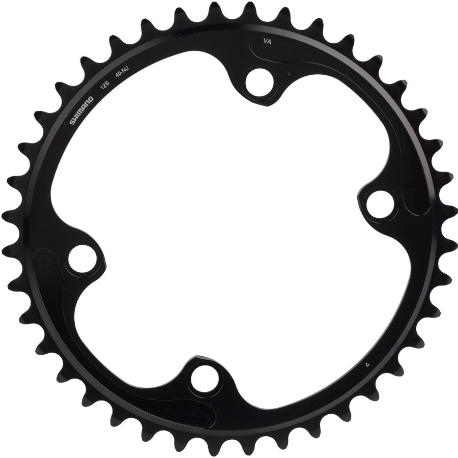 Dura-Ace FC-R9200 12-Speed Chainring - 40t Asymmetric 110 BCD BLK NJ - Bicycle Warehouse