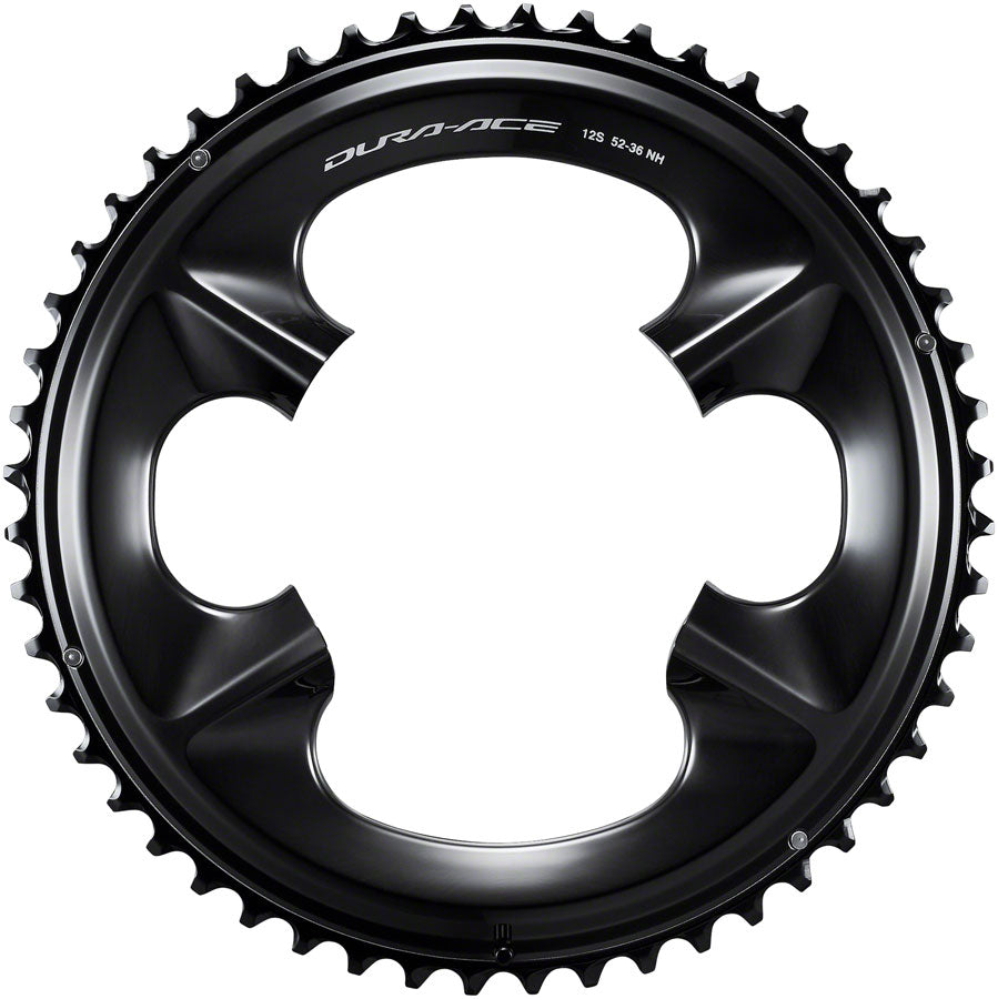 Dura-Ace FC-R9200 12-Speed Chainring - 52t Asymmetric 110 BCD BLK NH - Bicycle Warehouse