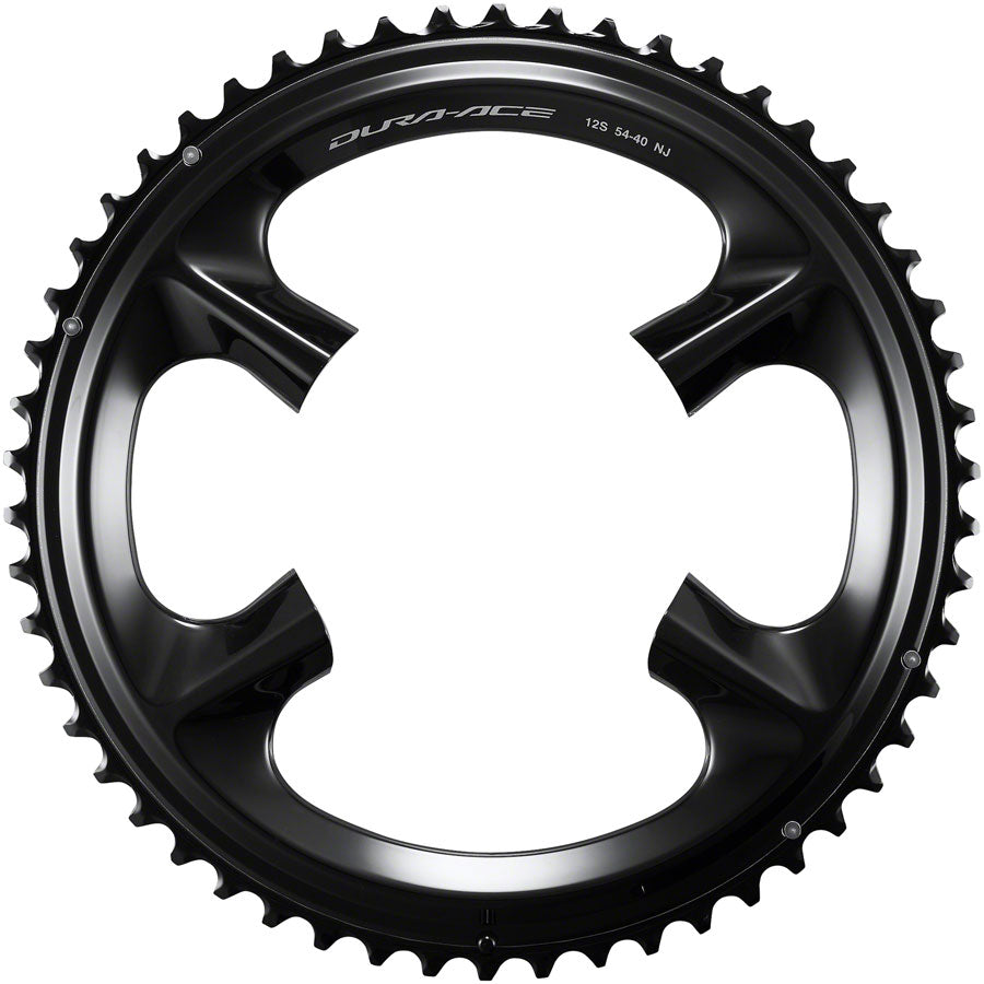 Dura-Ace FC-R9200 12-Speed Chainring - 54t Asymmetric 110 BCD BLK NJ - Bicycle Warehouse