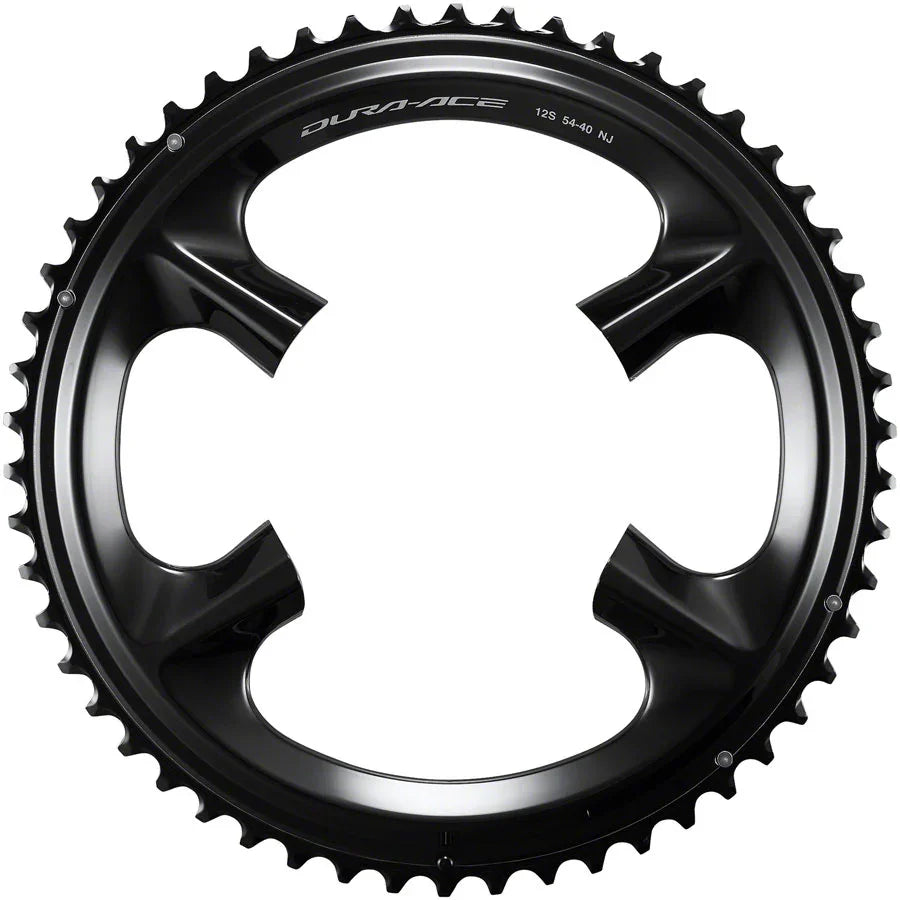 Dura-Ace FC-R9200 12-Speed Chainring - 54t Asymmetric 110 BCD BLK NJ - Bicycle Warehouse