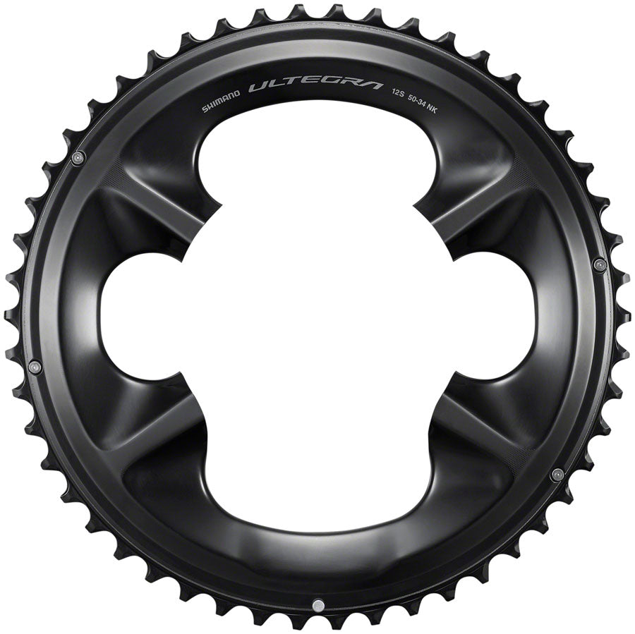 Shimano Ultegra FC-R8100 12-Speed Chainring - 50t Asymmetric 110 BCD BLK NK - Bicycle Warehouse