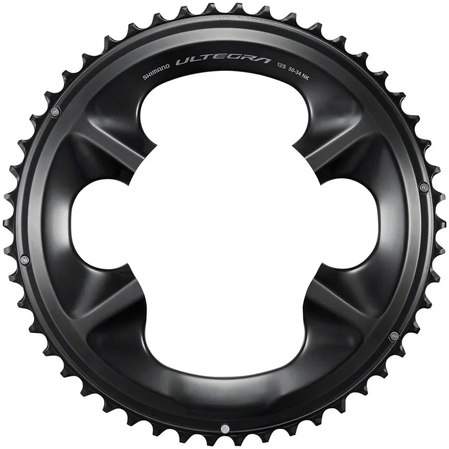 Shimano Ultegra FC-R8100 12-Speed Chainring - 50t Asymmetric 110 BCD BLK NK - Bicycle Warehouse