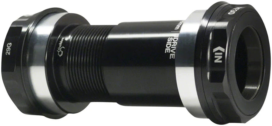 e*thirteen PF30 ThreadFit Bottom Bracket - 68/73/83mm For all e*thirteen Base Cranks 24mm Spindle BLK - Bicycle Warehouse