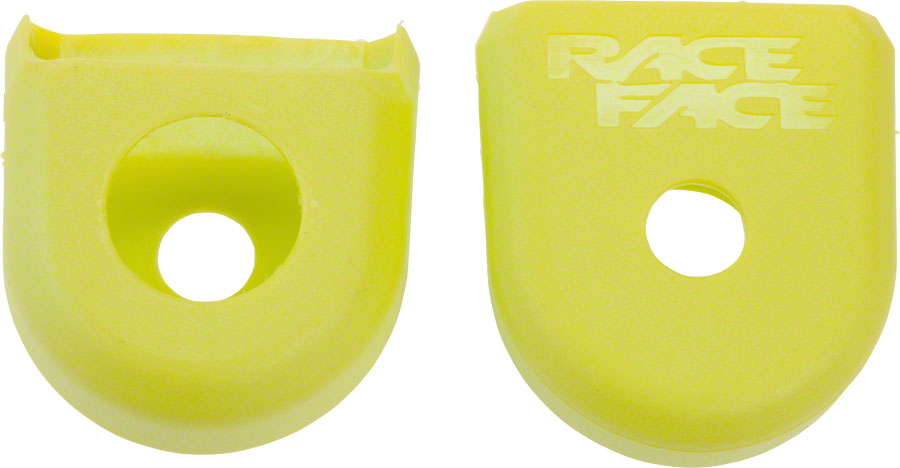 RaceFace Crank Boots: For Carbon Cranks 2-Pack Yellow - Bicycle Warehouse