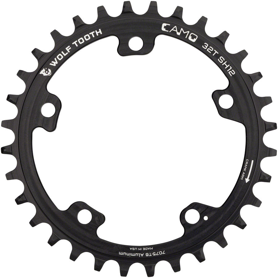 CAMO Aluminum Chainring - 30t CAMO Mount Requires 12-Speed Hyperglide+ Chain BLK - Bicycle Warehouse