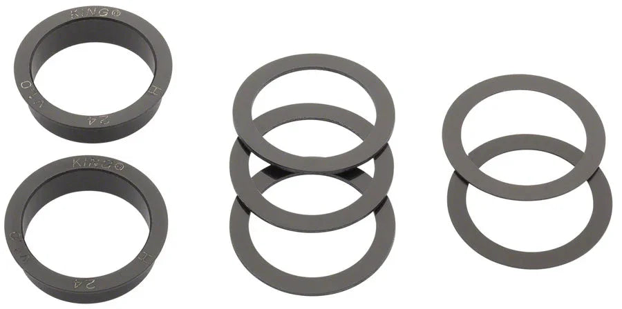 ThreadFit 24 Bottom Bracket Fit Kit 4 - English For Shimano Hollowtech II Matte Jet - Bicycle Warehouse