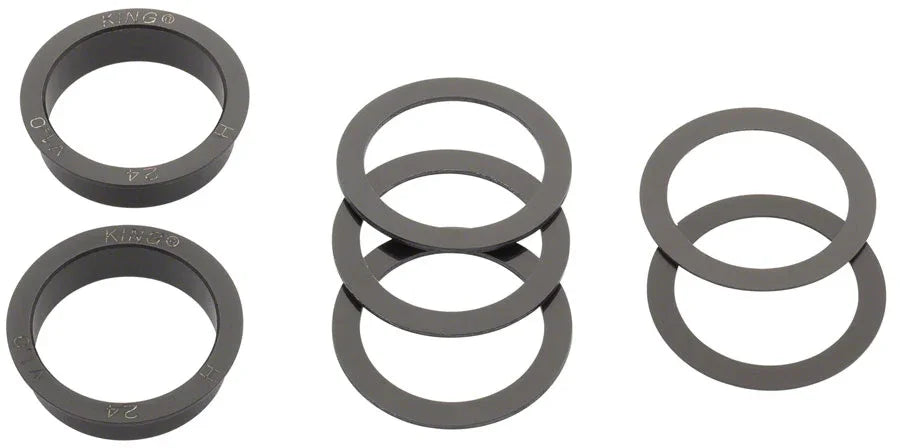 ThreadFit 24 Bottom Bracket Fit Kit 4 - English For Shimano Hollowtech II Red - Bicycle Warehouse