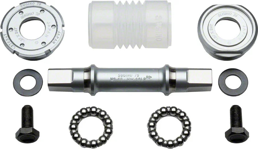 75 Track 68x109mm English Bottom Bracket Set: with Cups Boxed - Bicycle Warehouse