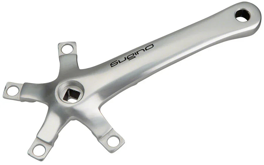 XD600 Tandem Crank Arm - 170mm Left Front Rear 110 BCD Square Taper JIS Spindle Interface Silver - Bicycle Warehouse