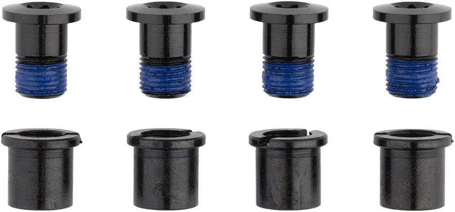 RaceFace Chainring Bolt Pack Set of 4 12.5mm Bolt/Nut Black - Bicycle Warehouse