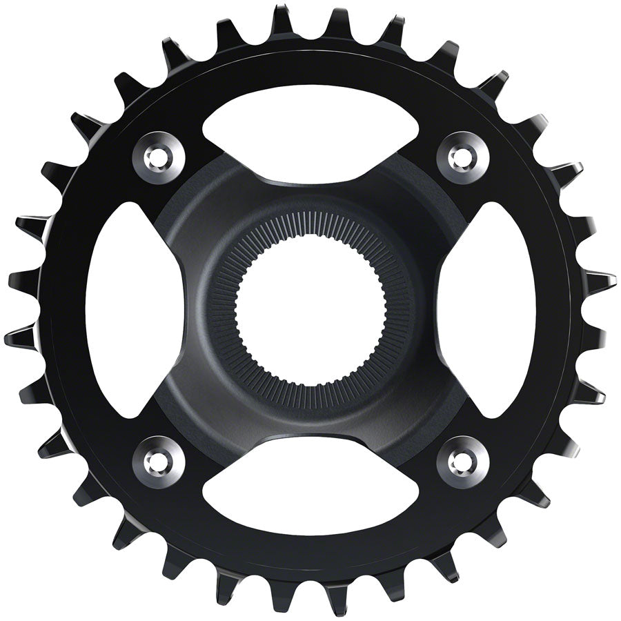 STEPS CR-EM800 Chainring - 32T Without Chainguard 55mm Chainline BLK - Bicycle Warehouse