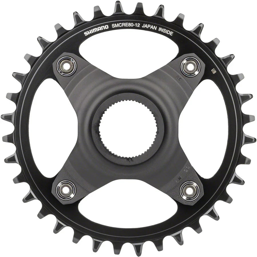 STEPS SM-CRE80-12-B Chainring - 36T Without Chainguard 55mm Chainline BLK - Bicycle Warehouse