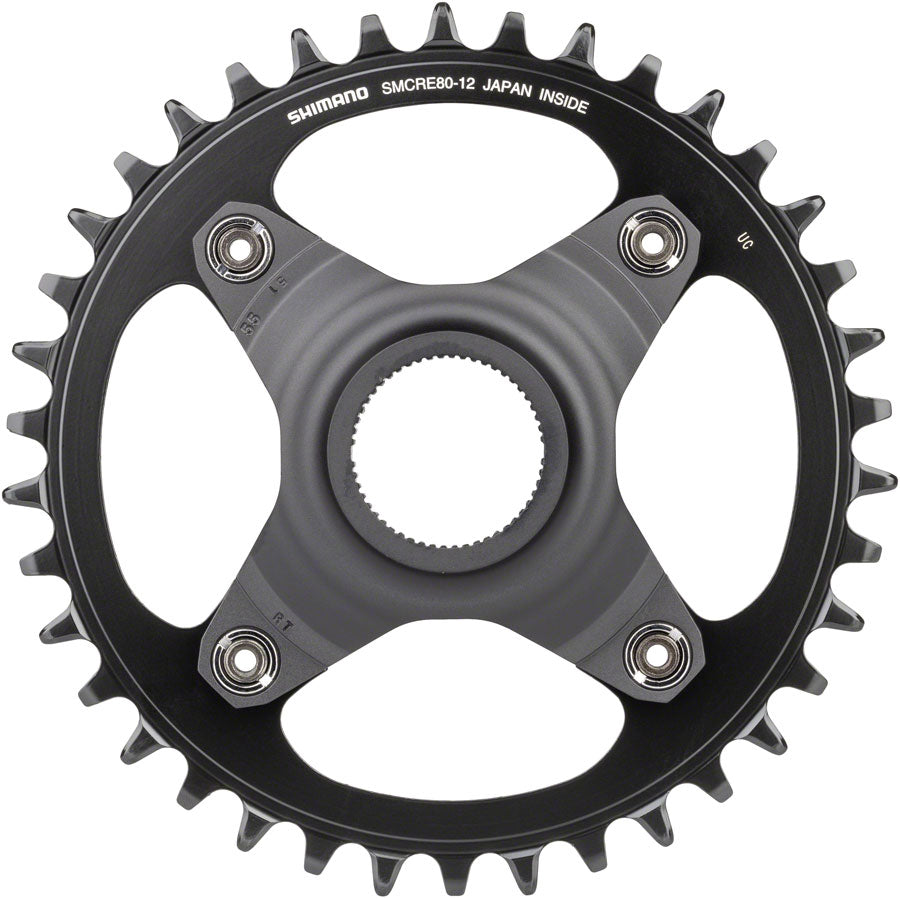 STEPS SM-CRE80-12-B Chainring - 38T Without Chainguard 55mm Chainline BLK - Bicycle Warehouse