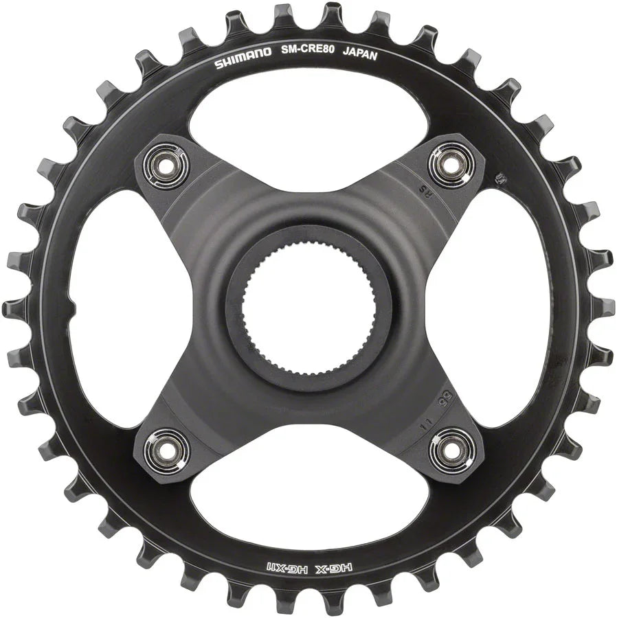 STEPS SM-CRE80-B Chainring - 38T Without Chainguard 55mm Chainline BLK - Bicycle Warehouse