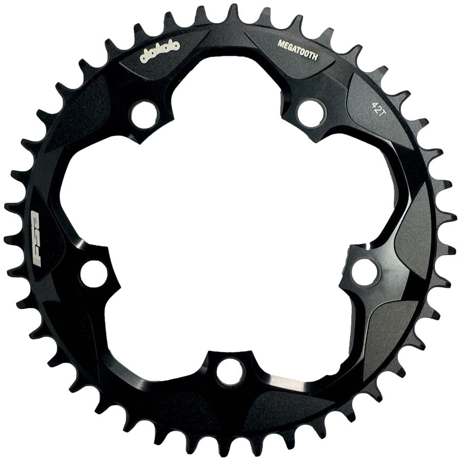 Full Speed Ahead Super Road Megatooth Chainring - 42t 110mm BCD 5-Bolt Aluminum For 1x11-Speed BLK - Bicycle Warehouse