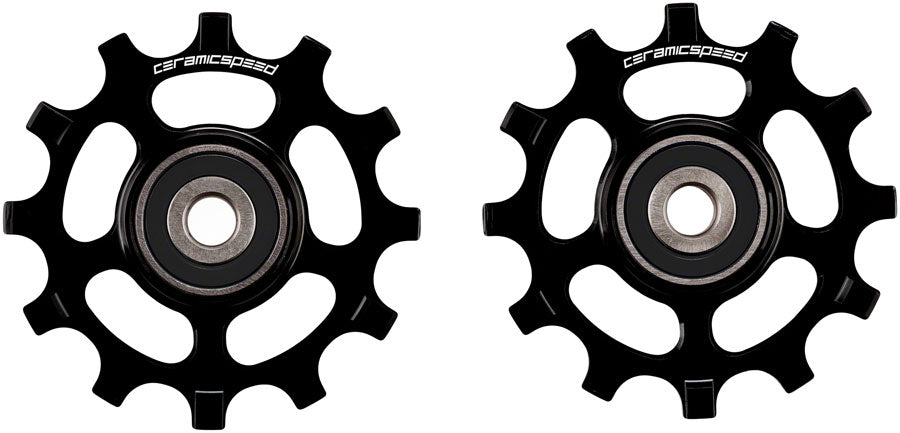 Pulley Wheels for SRAM AXS Road 12-Speed - 12 Tooth Alloy Black - Bicycle Warehouse