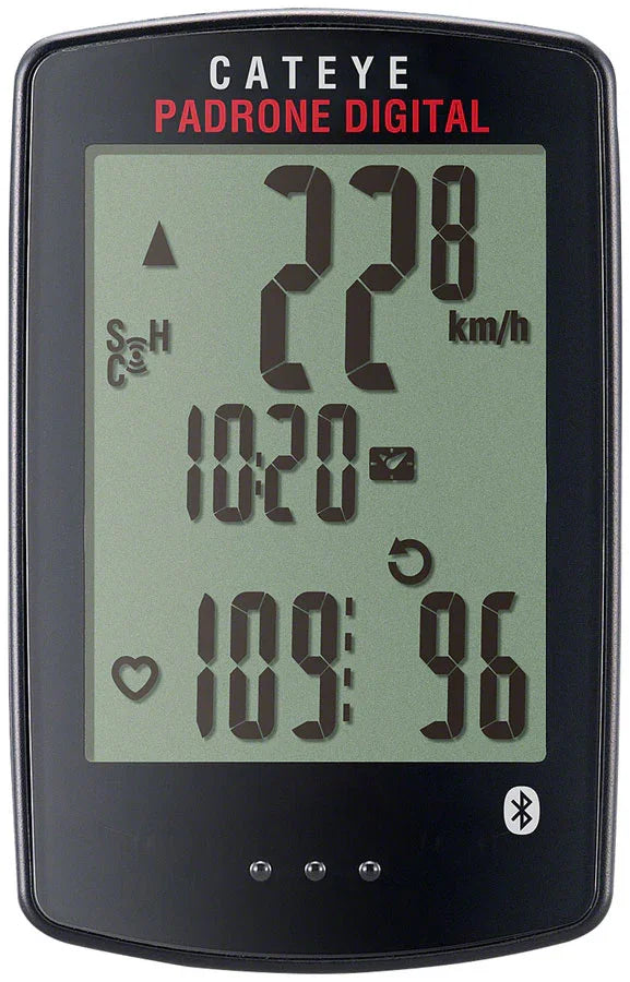 Padrone Digital Bike Computer - Wireless Black - Bicycle Warehouse