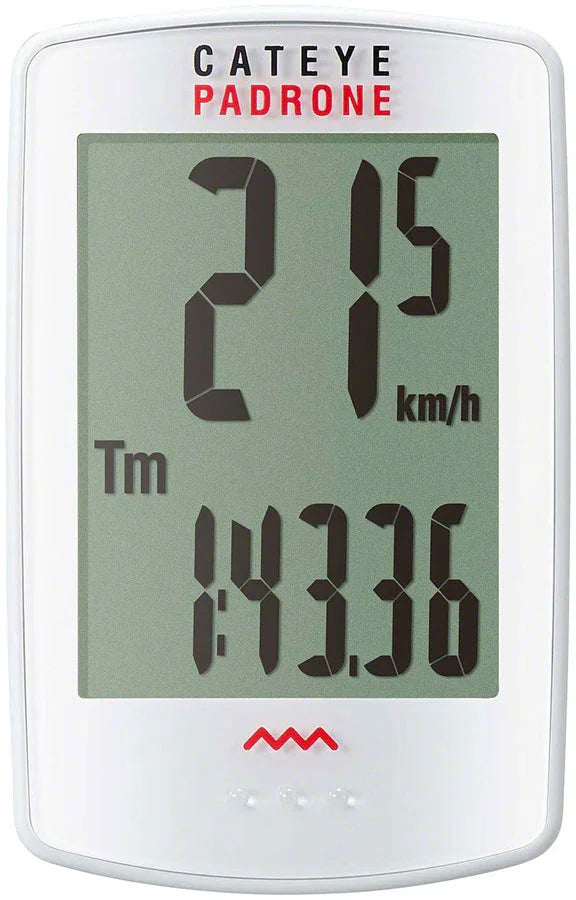 Padrone Wireless Cycling Computer - White - Bicycle Warehouse