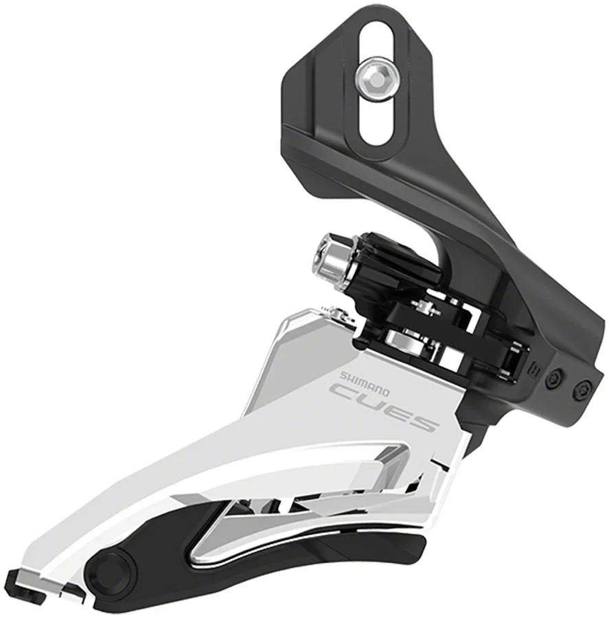 CUES FD-U6000-D Front Derailleur - 10/11-Speed Double Side Swing Direct Mount 36/40t Max BLK/Silver - Bicycle Warehouse