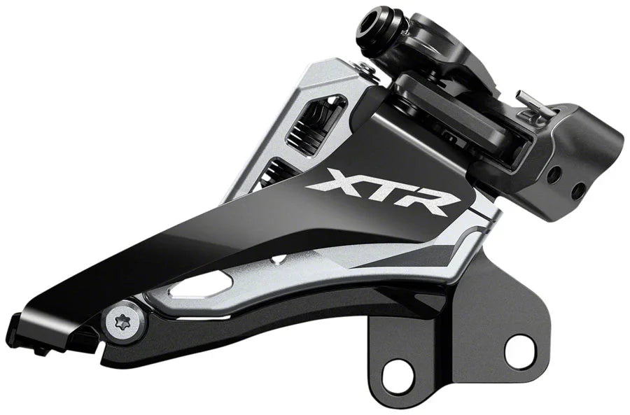 XTR M9100-E E2 Direct Mount 2x12 Front Side-Swing Derailleur - Bicycle Warehouse