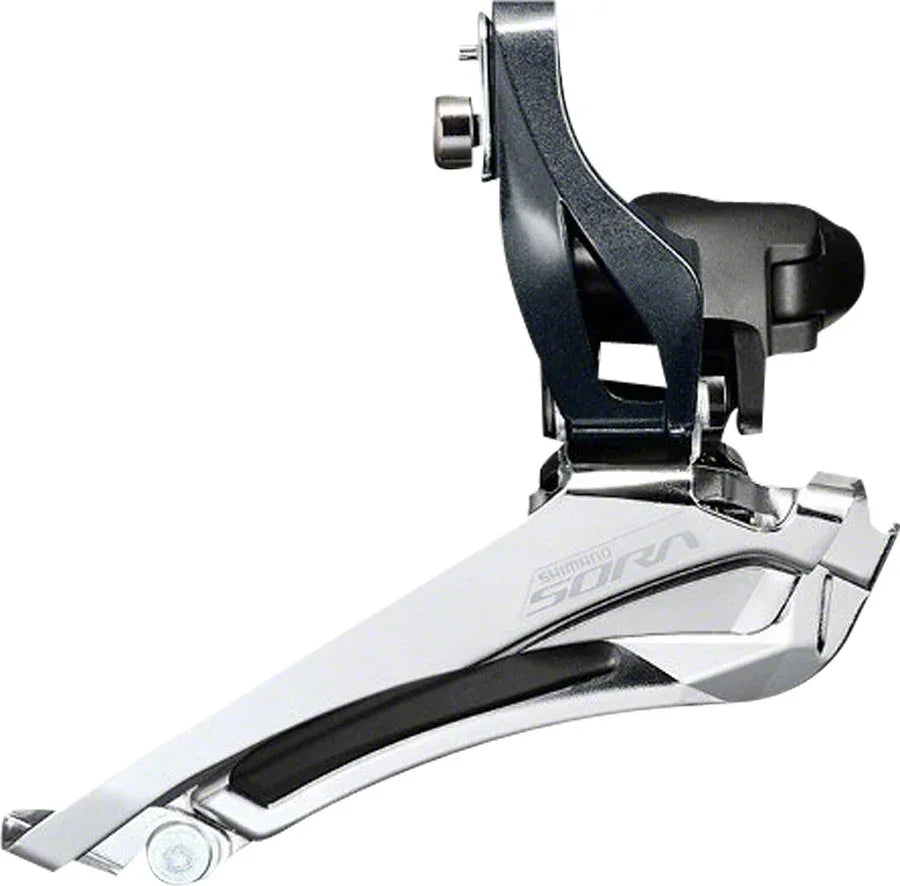 Sora FD-R3000 9-Speed Double 34.9/31.8/28.6mm Front Derailleur only compatible Sora R3000 2x left shifter - Bicycle Warehouse