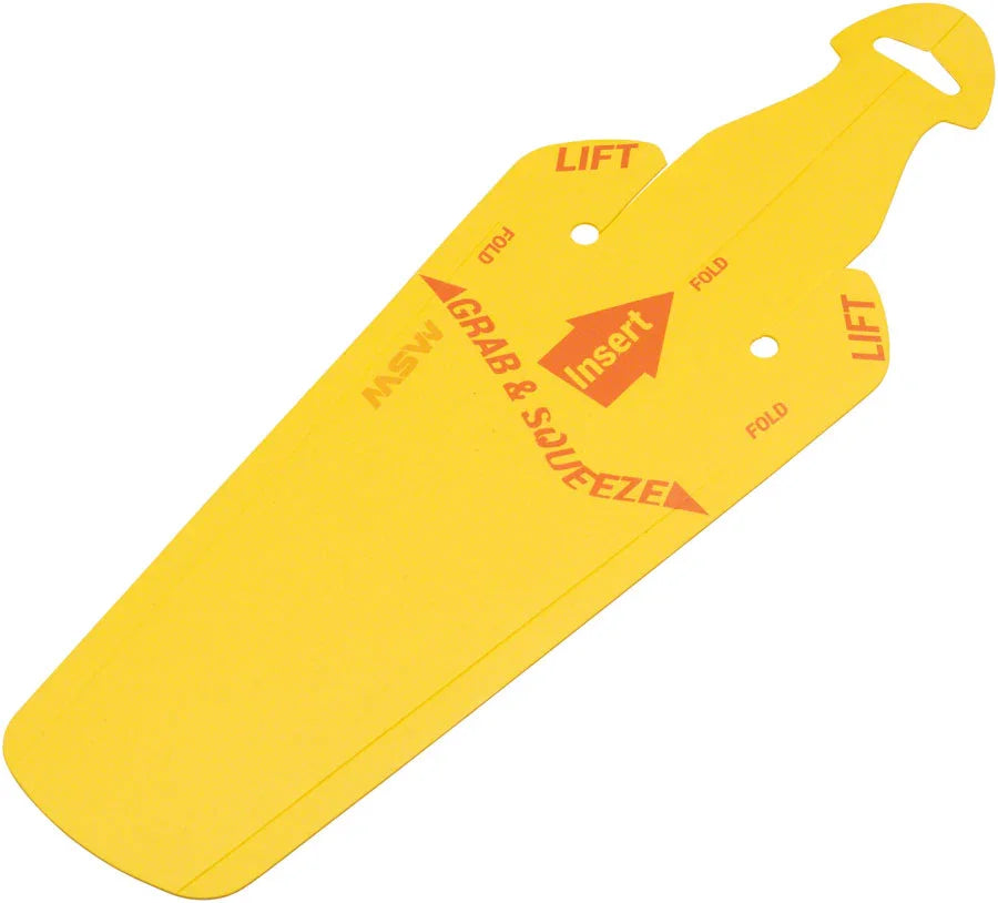 Splashpad Fender - Rear Yellow - Bicycle Warehouse