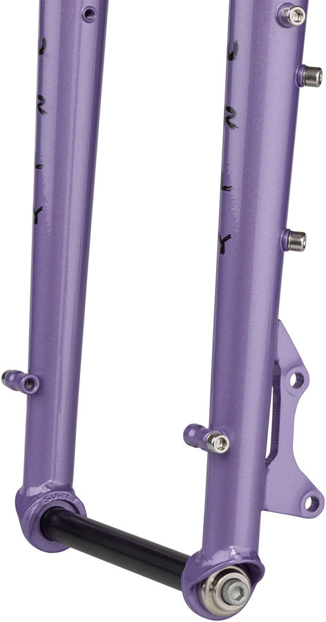 Surly Ice Cream Truck Fork - 26" 15x150mm Thru-Axle 1-1/8" Straight Steerer Steel Taro Milk Tea - Bicycle Warehouse