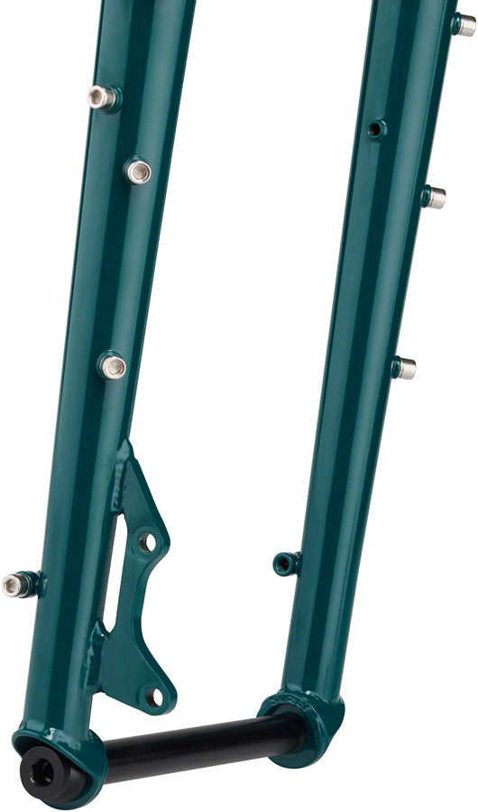 Surly Wednesday Fork - 26" 15x150mm Thru-Axle 1-1/8" Straight Steerer Steel OG Algae - Bicycle Warehouse