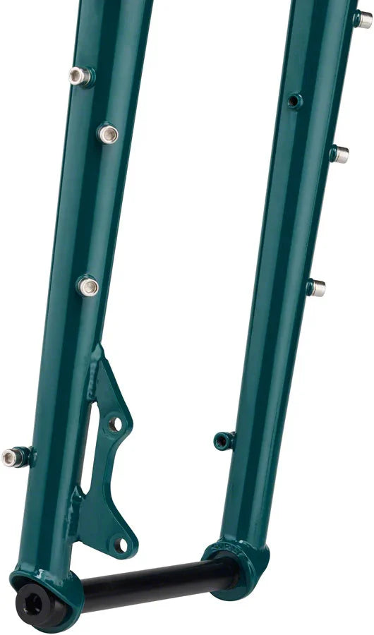 Surly Wednesday Fork - 26" 15x150mm Thru-Axle 1-1/8" Straight Steerer Steel OG Algae - Bicycle Warehouse