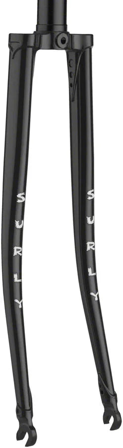 Steamroller Fork 700c 1-1/8" Threadless Black - Bicycle Warehouse