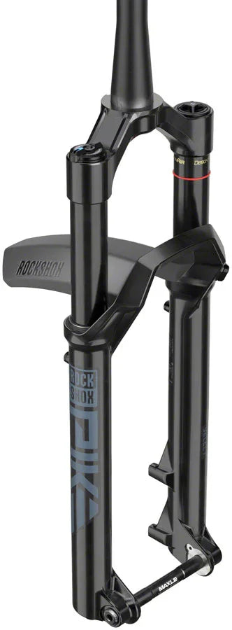 Pike Select Charger RC Suspension Fork - 27.5" 140 mm 15 x 110 mm 44 mm Offset Gloss BLK C1 - Bicycle Warehouse