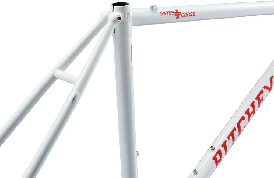 Swiss Cross Frameset - 700c Steel White X-Large - Bicycle Warehouse