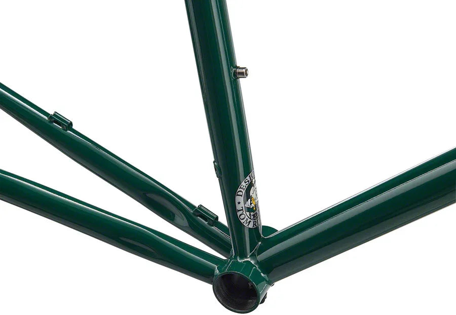 Road Logic Disc Frameset - 700c Steel Green 59cm - Bicycle Warehouse