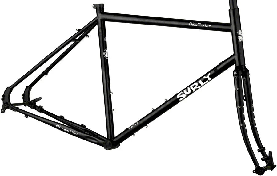 Disc Trucker Frameset - 26" Steel Hi-Viz Black 52cm - Bicycle Warehouse