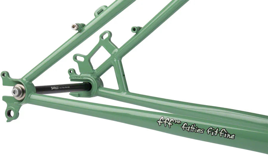 Wednesday Fat Bike Frameset - 26" Steel Shangri-La Green Small - Bicycle Warehouse
