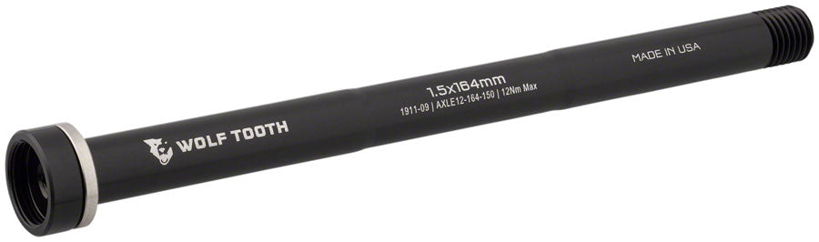 Rear Thru Axle - M12 1.5 x 164mm Black - Bicycle Warehouse