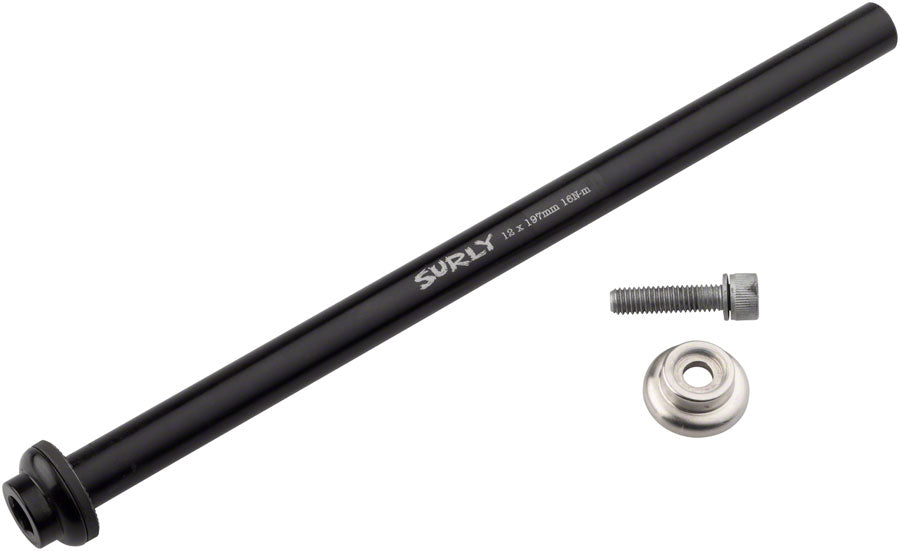 Rear Thru-Axle - 12x197 mm Chromoly Black - Bicycle Warehouse