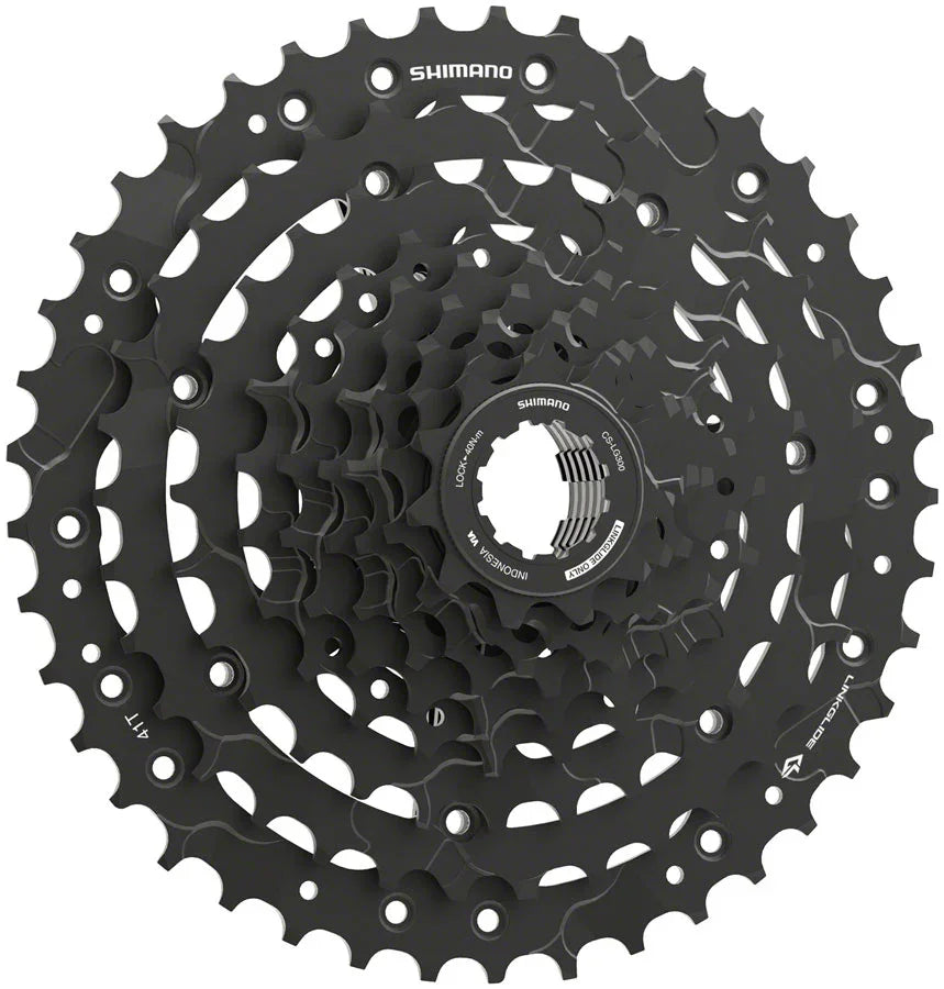 CUES CS-LG300-9 Cassette - 9-Speed 11-41t LINKGLIDE Black - Bicycle Warehouse