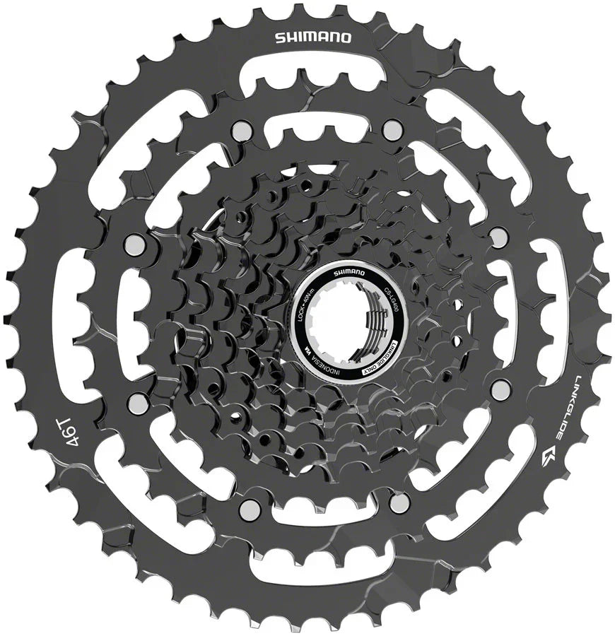 CUES CS-LG400-9 Cassette - 9-Speed 11-46t LINKGLIDE Black - Bicycle Warehouse