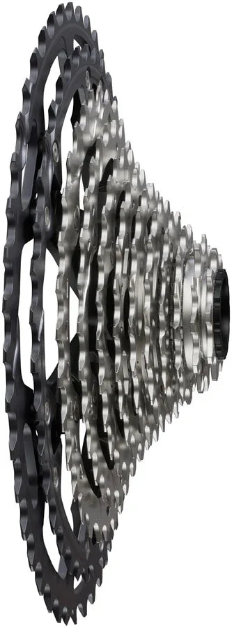 Shimano Deore XT CS-M8200-12 Cassette - 12-Speed 9-45t Hyperglide+ Micro Spline Gray/Silver - Bicycle Warehouse