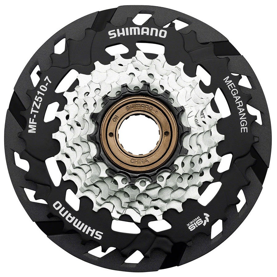 Shimano MF-TZ510-7-CP Multi-Speed Freewheel - 7-Speed, 14-34t - Cassettes - Bicycle Warehouse