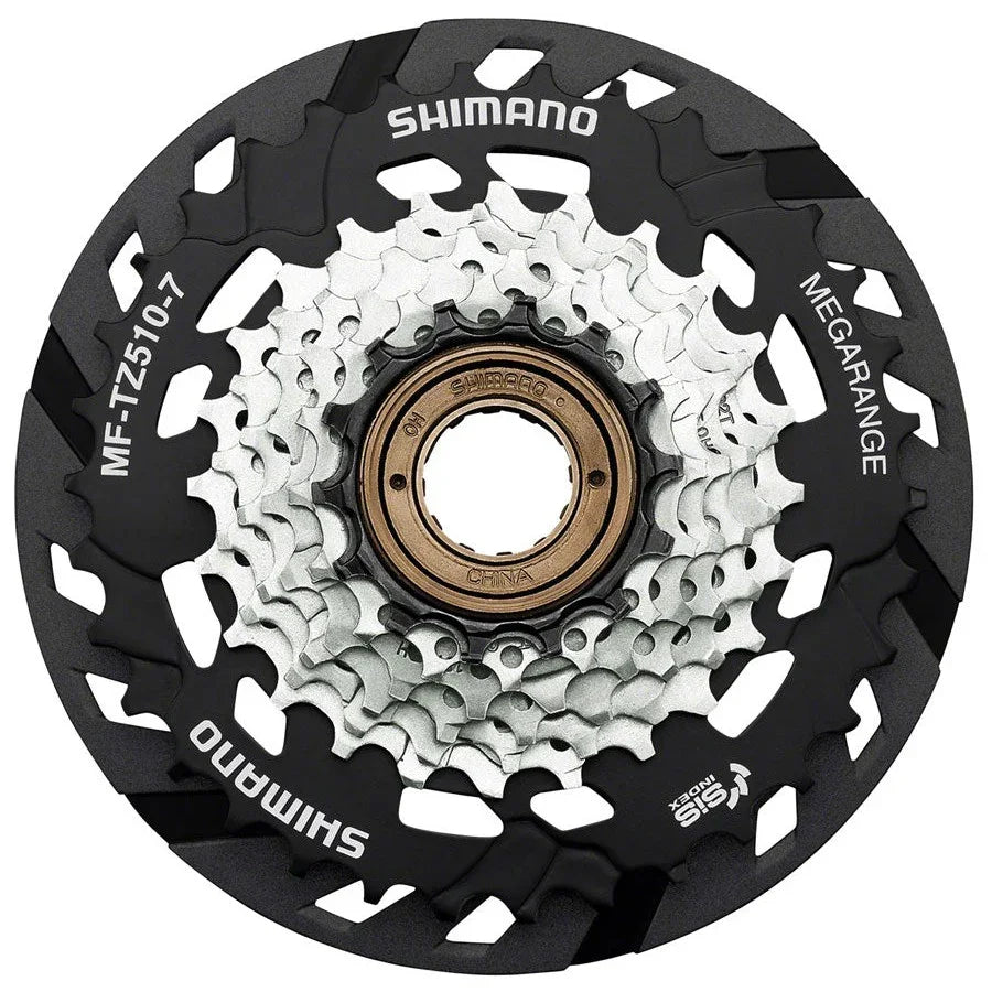 Shimano MF-TZ510-7-CP Multi-Speed Freewheel - 7-Speed, 14-34t - Cassettes - Bicycle Warehouse