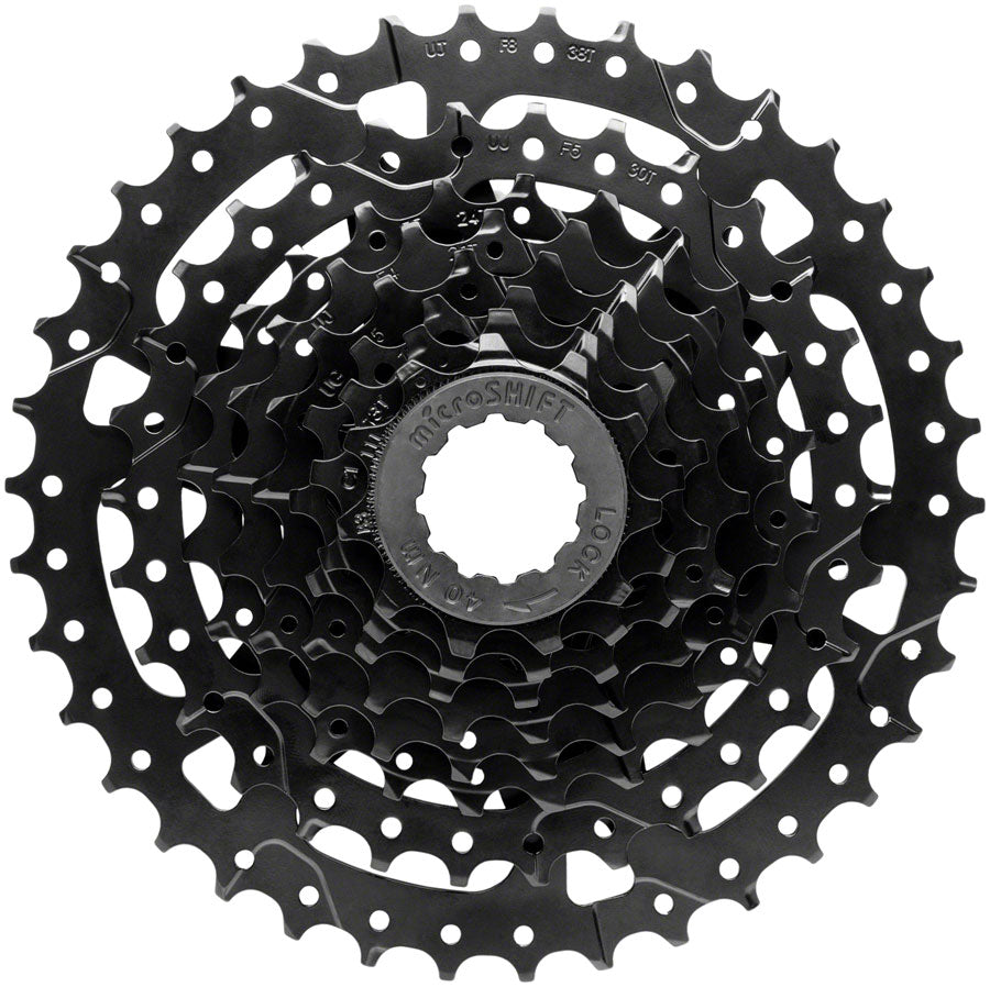 Acolyte Super Short Cassette - 8 Speed 11-38t Black ED Coated - Bicycle Warehouse