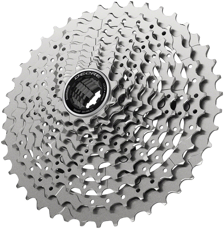 Deore CS-M4100-10 Cassette - 10-Speed 11-42t Silver - Bicycle Warehouse