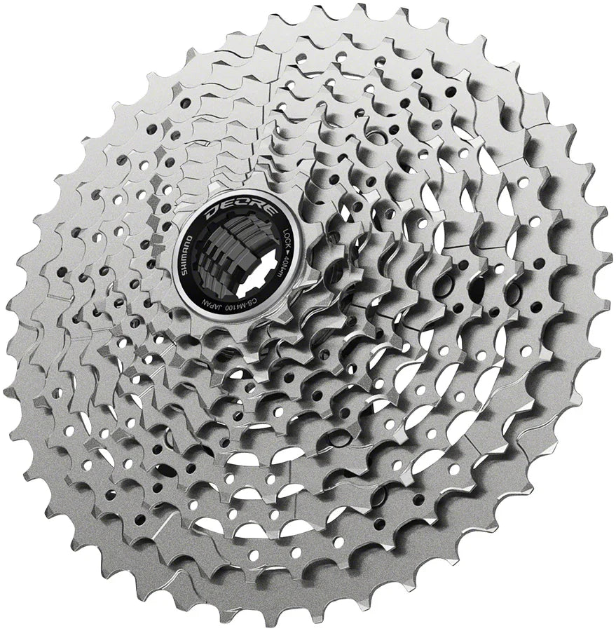 Deore CS-M4100-10 Cassette - 10-Speed 11-42t Silver - Bicycle Warehouse