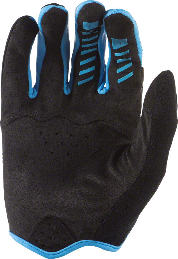 Monitor SL Gloves - Jet Black/Electric Blue Full Finger Medium - Bicycle Warehouse