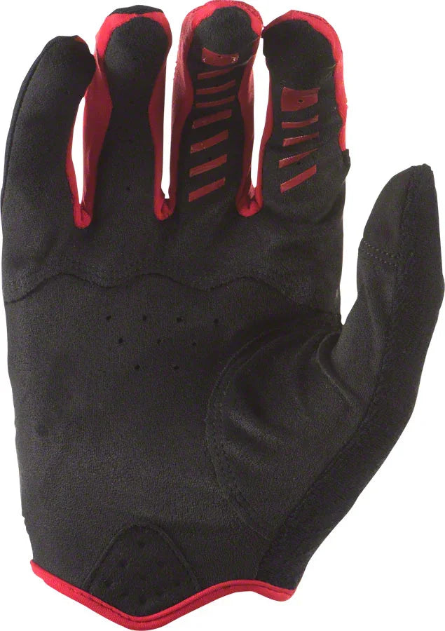 Monitor SL Gloves - Jet Black/Crimson Full Finger Medium - Bicycle Warehouse