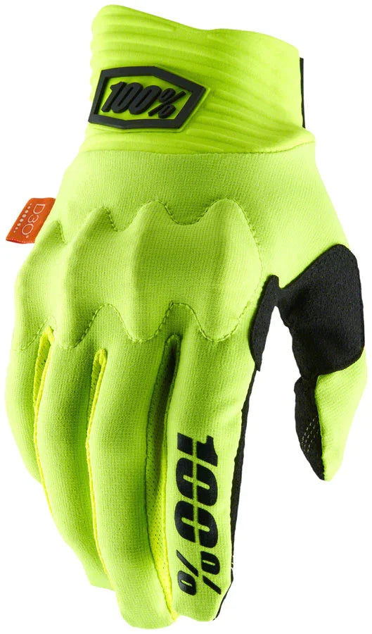 Cognito Gloves - Flourescent Yellow/Black Full Finger Mens Small - Bicycle Warehouse