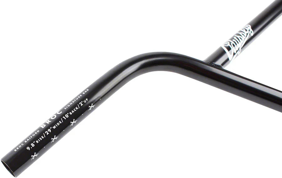 Broc BMX Handlebar - 9.8" Black - Bicycle Warehouse